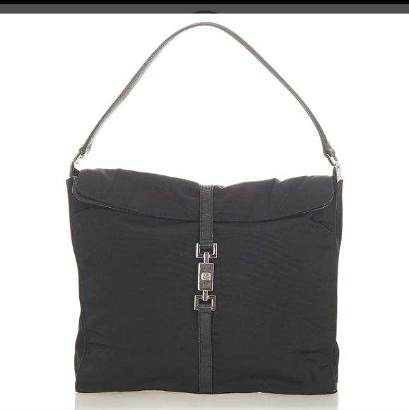 Gucci Black Jackie Foldover Shoulder Bag - Picture 2 of 14